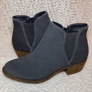 Dark Gray Ankle Booties- Size 8 NEW!